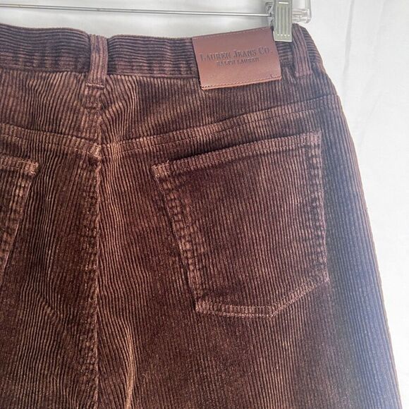 Lauren Ralph Lauren Corduroy Jeans Brown Classic Neutral Fall Size 14 - Picture 4 of 9